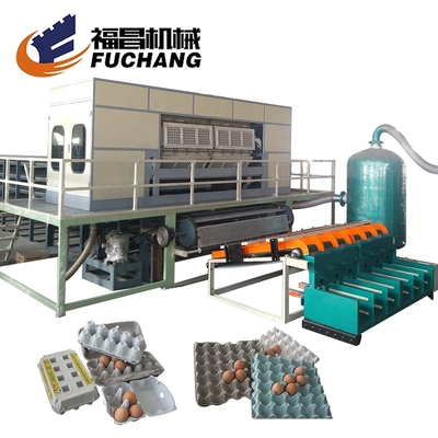 Automatic Integrated Hot Press Egg Carton Box Production Line / Paper Product Making Machinery