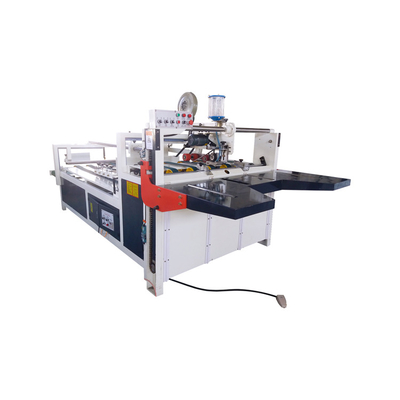 Semi automatic CLOTHING folder gluer machine for corrugated carton box making sales flexo printing